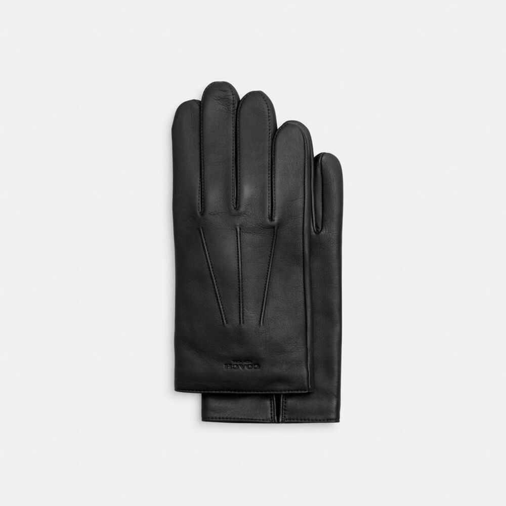 NWT Coach Outlet Leather Gloves - Picture 1 of 2